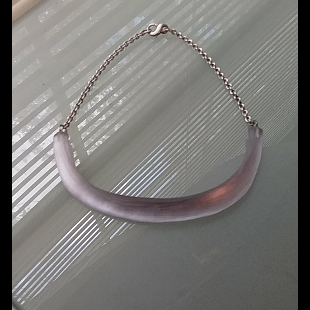 Alexis Bittar Vintage Choker frosted liliac lucite